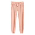 thumbnail image 1 of Yuyuzo Pantalons de Survêtement Grande Taille pour Femmes Taille Haute Élastique avec Cordon de Serrage Bas Resserré Joggeurs Décontractés pour Randonnée, 1 of 6