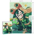 thumbnail image 2 of Tsuyu Asui Jigsaw Puzzle, Wood Puzzles Adult, 35 PCS Jigsaw Puzzle Perfect for Game Nights, 2 of 7
