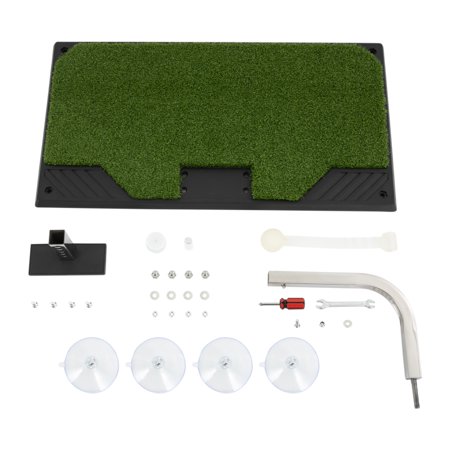 FOGGBET Golf Swing Trainer with 4Suction Pads,Club Practice Simulator in Home & Indoor 5 Gears Adjustable (9.25-11.22in),360° rotating auto-return for Home Indoor Outdoor