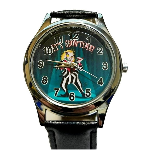 Beetlejuice It's Showtime Black Strap Adult Wrist Watch