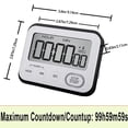 Count Up/Down Timer Table Magnetic Timer for Kitchen Digital Timer ...