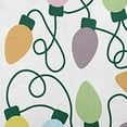 thumbnail image 2 of 16" x 16" Simply Daisy Christmas Lights Polyester Indoor/Outdoor Pillow, Light Purple Qty 1, 2 of 3