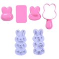 thumbnail image 2 of Small Rice Ball Mould Set, Lovely Cartoon Pattern Diy Sushi Bento Nori Rice Mould (rabbit-shaped), 2 of 5