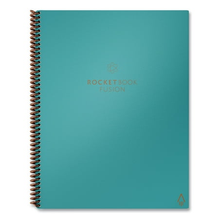 Rocketbook - Fusion Smart Reusable Notebook 7 Page Styles 8.5" x 11" - Neptune Teal