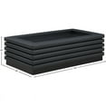 thumbnail image 3 of Meridian Furniture Rory Black Vegan Leather Coffee Table, 3 of 29