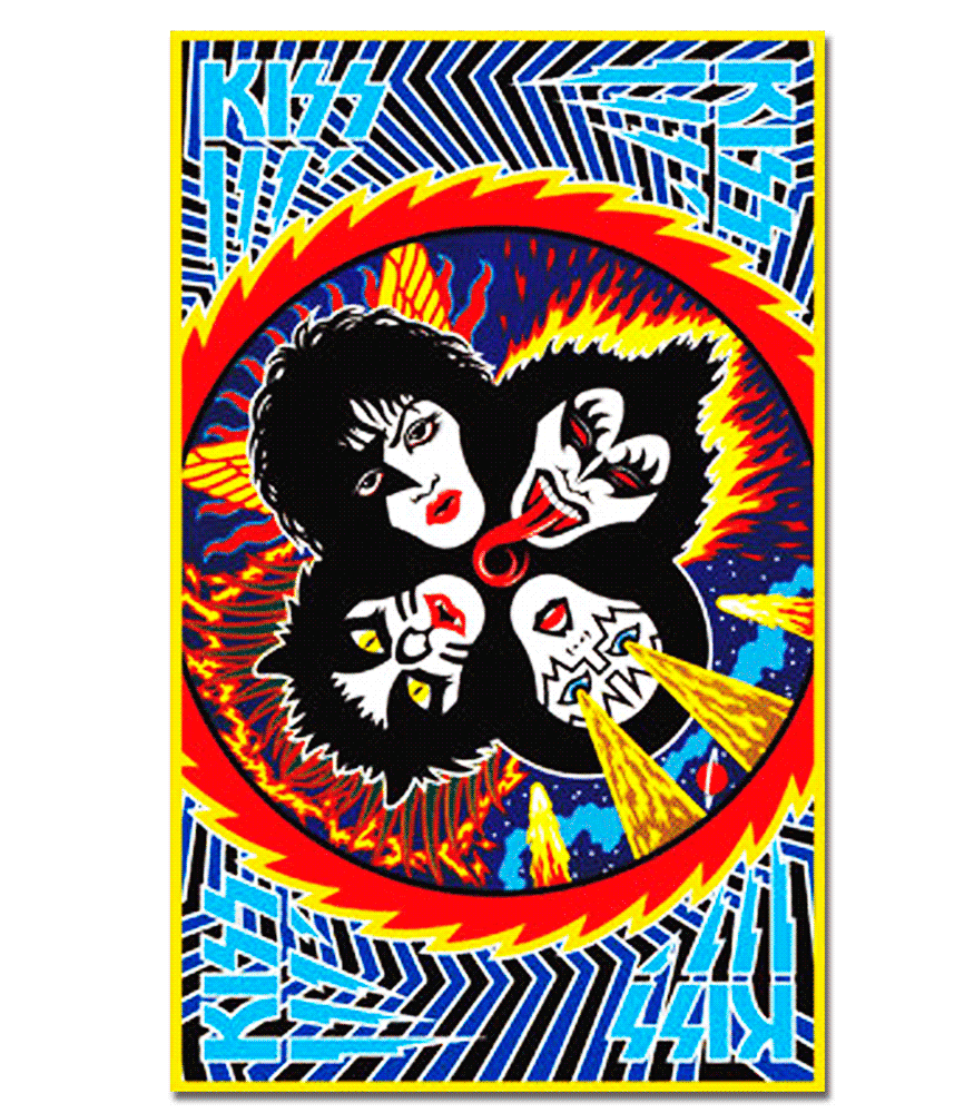 Kiss Blacklight Poster
