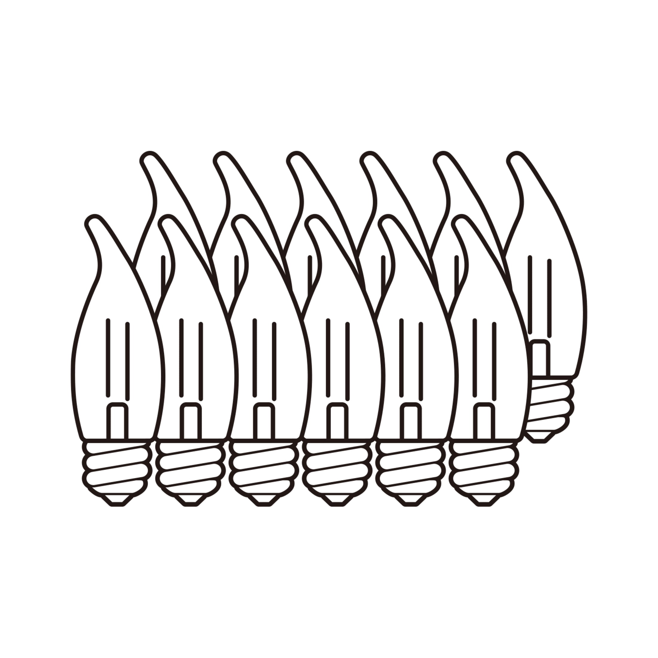 GE Classic LED 25 Watt Replacement, Soft White, CA11 Deco - Candle Bulbs (12-Pack)