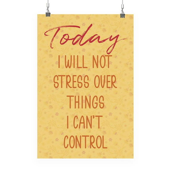 Don't Stress Over Things Poster - Smartprints Designs,