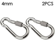 1/2pcs Quick Link M4~M12 304 Stainless Steel Camping Equipment Safety Hook Carabiner Buckle Ring Travel Kit 4MM