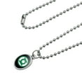 thumbnail image 2 of Green Lantern Logo Antiqued Oval Charm Pendant with Chain, 2 of 5