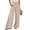 Apricot, variant on Womens Summer Casual Loose Wide Leg Palazzo Pants High Waist Flowy Beach Trousers Work Outfits