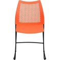 thumbnail image 5 of YouLLin  Home and Office Orange Sled Base Stack Chair with Air-Vent Back - Guest Chair, 5 of 9