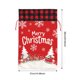 thumbnail image 3 of Bolsa grande de regalo navideña con cordón | Diseño de Papá Noel sin rostro con estampado de bosque de terciopelo | Bolsa infantil para dulces y regalos de fiesta, 3 of 6
