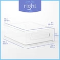 thumbnail image 2 of primebox Plastic Food Storage 8 Pack Clear Container Bin with Handles for Organizing Kitchen, Pantry, Refrigerator, Freezer, Pantry, Cabinet, Closet, Bathroom. 10”x8”x3”, 2 of 7