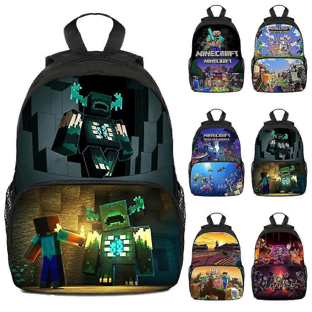 Minecraft Rucksack Item Minecraft 3d Print Kids Backpack Kindergarten School Bag Bookbags ...