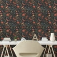 thumbnail image 2 of Ambesonne Floral Peel & Stick Wallpaper for Home, Flower Bird Leaf Pattern, 13"x72", Dark Coral and Reseda Green, 2 of 5