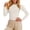 Beige, variant on Stretch Knit Long Sleeve Crew Neck Base Layer Top for Slim Fit T Shirt Style Bodysuit Texture Tech Apparel Layering Long Sleeve Women
