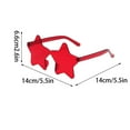 thumbnail image 3 of Yjdsgif Star Shape Sunglasses Star Shape Personality Sun Glasses Star Rimless Glasses for Women Men Party Best Choice, 3 of 5