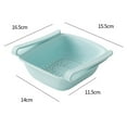 thumbnail image 2 of IBASETOY 2Pcs Safe Non Deformable Kitchen Fruit Washing Basket Multipurpose Drain Basket with Ventilation, 2 of 8