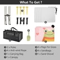 thumbnail image 5 of Portable Beach Tent Sun Shelter With Ground Pegs Water And Wind Resistant Sun Shade Canopy Angle Adjustable Two Frogs in Love, 5 of 7