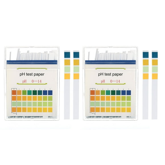 Unique Bargains pH0 to pH14 Test Strips 100 Litmus Indicator Paper Alkaline Acid Testing, 2 Pack