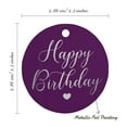 thumbnail image 6 of Inkdotpot Pack Of 100 Happy Birthday Favor Paper Tags Craft Real Silver Foil Hang Tags, 6 of 7