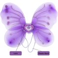 thumbnail image 2 of Conjunto de disfraz de hada para niñas, falda tutú de princesa, alas de mariposa mágicas de hadas, disfraz de fantasía, juego con alas de mariposa, varita mágica y diadema para niñas de 3 a 8 años, 2 of 5