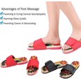 thumbnail image 4 of Zapatillas de masaje KAIYANG con piedras de adoquín natural para relajación 41 Rojo, 4 of 5