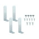 thumbnail image 1 of 4 soportes universales para condensador, soporte de montaje portátil en forma de L, kit de sujeción con tornillos para patio trasero., 1 of 8
