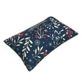 thumbnail image 3 of Naloa Merry Christmas Winter Leaves Snowflakes Pillowcase, Throw Pillowcase, Wrinkle-Free, Stain-Resistant with Hidden Zipper for Bedroom Sofa - 20"x30", 3 of 9