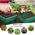 thumbnail image 4 of Bandeja de inicio de semillas con luz de crecimiento, 5 paquetes Bandeja de inicio de plantas Inicio de plántulas, 4 of 4