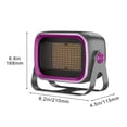thumbnail image 3 of COM1950s 1200W Desktop Heater,Portable and Wall Mountable Small Space Heater with Quiet Operation,105° Wide Angle Heating,Smart Thermostat and Overheat Protection for Fast Warmth in Home Or Office, 3 of 9