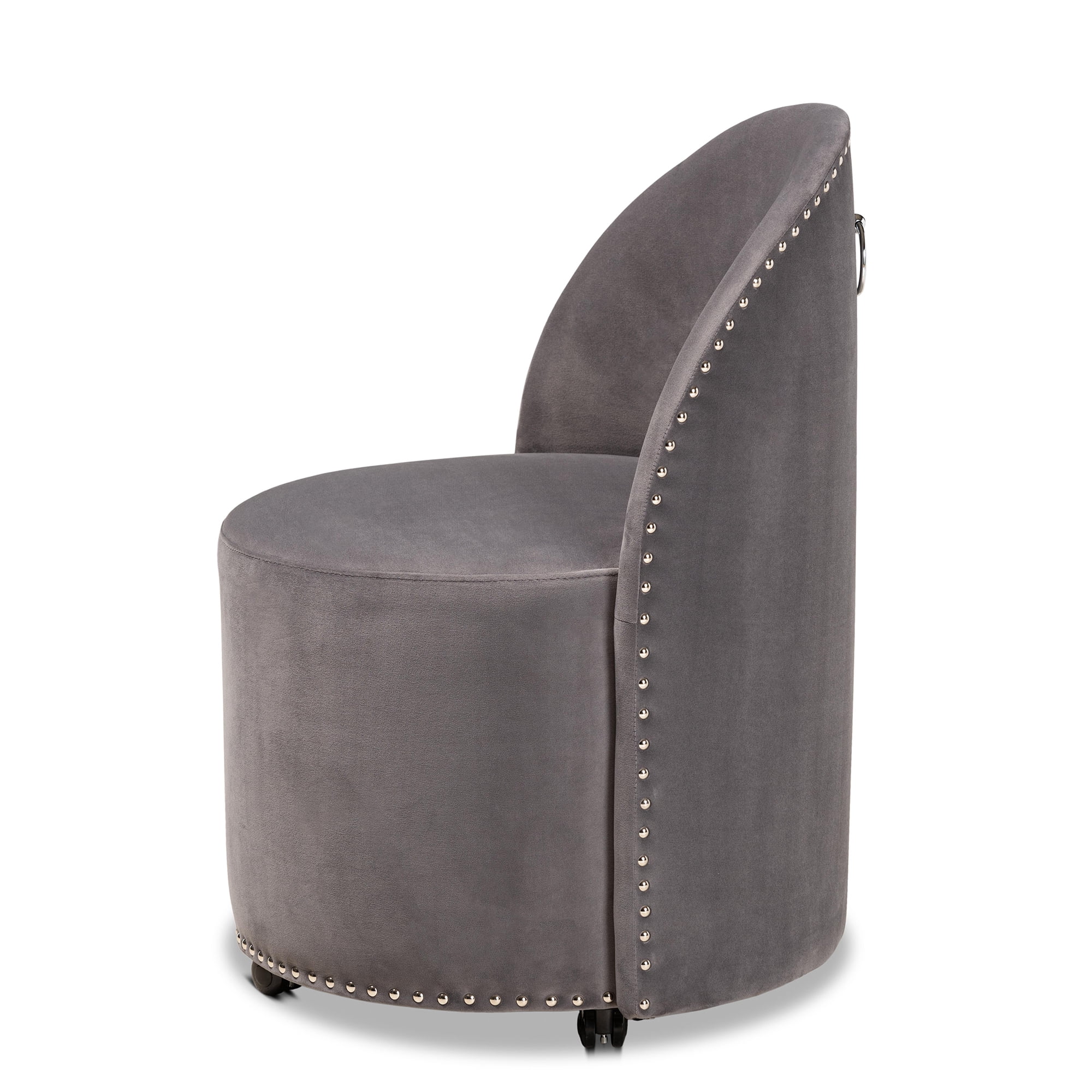 Baxton Studio Bethel Bucket Chair, Grey