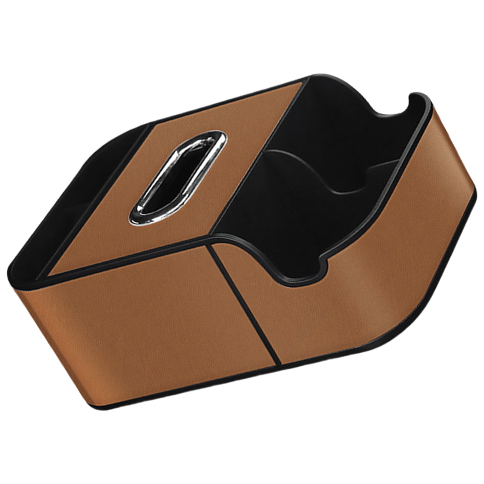 Center Console Leather Tray Car Seat Organizers Car Armrest Extra Storage Box Car Interior Storage Box with Phone Slot