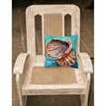 thumbnail image 2 of Carolines Treasures MW1147PW1414 Shells not in a row Canvas Fabric Decorative Pillow  14Hx14W multicolor, 2 of 4