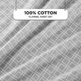 thumbnail image 3 of Regency Heights Cal King Size Cotton Flannel Sheet Set, 4-Piece Flannel Bed Sheets Cal King, 100% Cotton Bed Sheets Set with Deep Pocket, Grey Geo, 3 of 7