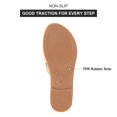 thumbnail image 4 of Sandalias Mazeskin de espuma viscoelástica con banda en H para mujer, rafia, talla 38, 4 of 6