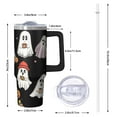thumbnail image 2 of Halloween Gift Cup, Pumpkin Witch Tumbler 30oz with Handle and Straw, Spooky Insulated Coffee Mug, 2 of 5