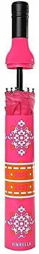 Vinrella 142-B Wine Bottle Umbrella Boho Pink