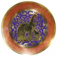 thumbnail image 1 of Natural Geo Giraffe Family Decorative Brass Accent Plate, 1 of 4