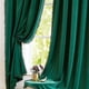 thumbnail image 3 of Decoración de cortina JAMW de terciopelo verde oscuro 1,5*1,6 m, 3 of 5