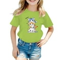 thumbnail image 1 of HNMKIU T-Shirt Graphique à Manches Courtes pour Filles, Tenue Décontractée d'Été, Col Rond Tendance pour Jeunes Fashionistas, 1 of 5