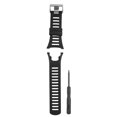 thumbnail image 2 of Watch Strap  Rubber Watch Strap  Rubber Watchband  Watch Accessory Rubber Wristwatch Strap Watchband For  Ambit1/2/3 Watch Black   Silver, 2 of 8