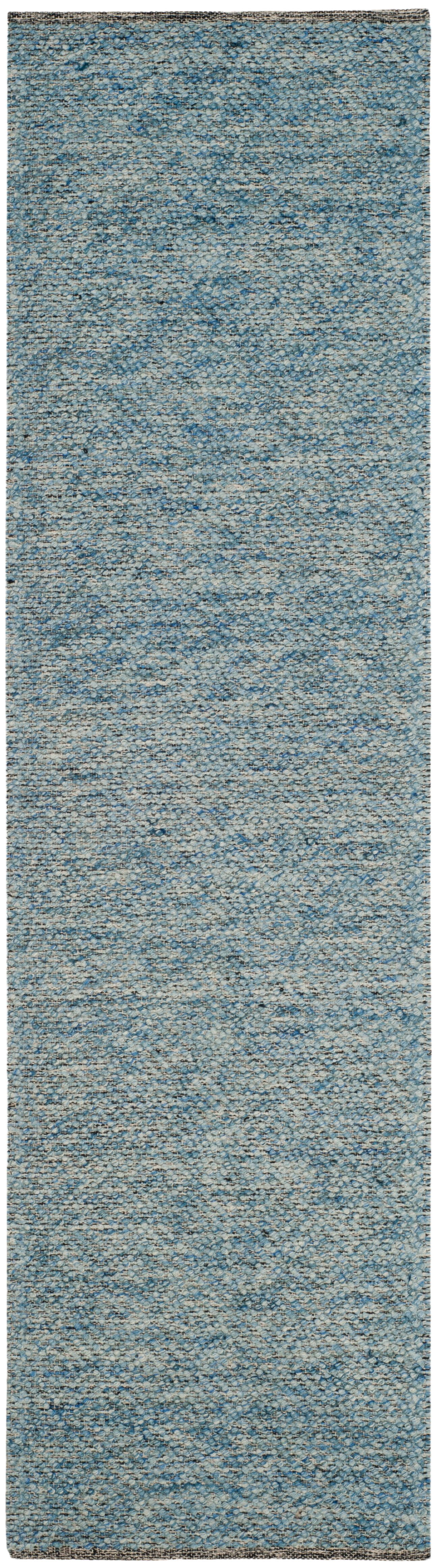 SAFAVIEH Natura Eanna Geometric Wool Runner Rug, Blue, 2'3" x 12'