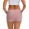 thumbnail image 4 of INNERSY Women's Cotton Boyshorts Under The Bump Pregnancy Postpartum Maternity Underwear 4 Pack(S,Violet Gradient), 4 of 10