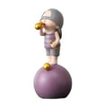 thumbnail image 1 of Escultura de figura de dibujos animados, adorno, estatua, decoración de mesa de oficina A_Boy_Purple, 1 of 9