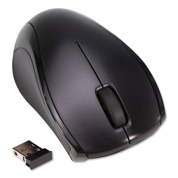 Innovera IVR62210 2.4 GHz Frequency/26 ft. Wireless Range Left/Right Hand Use Compact Mouse - Black