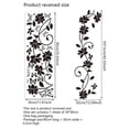 thumbnail image 3 of Color As Shown Floral Wall Art Butterfly Wall Stickers Air Bubble Resistant Easy To Apply Mirrored Plastic Objects, 3 of 6