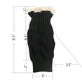 thumbnail image 2 of 3Set of Leg Warmers - Women Cable Knit Crochet Boot Cuffs - Thick Warm Winter Socks Crew Cushion - Lace Knitted Boot Sock Cuffs - Perfect Gift Beige Red Black, 2 of 5