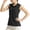 Black, variant on YHAJDS Tank Tops for Women Solid Color Collar Golf Tennis Sleeveless Breathable Blouse